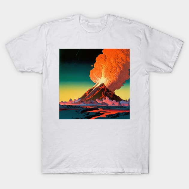 Fiery eruption 1 T-Shirt by AstroRisq